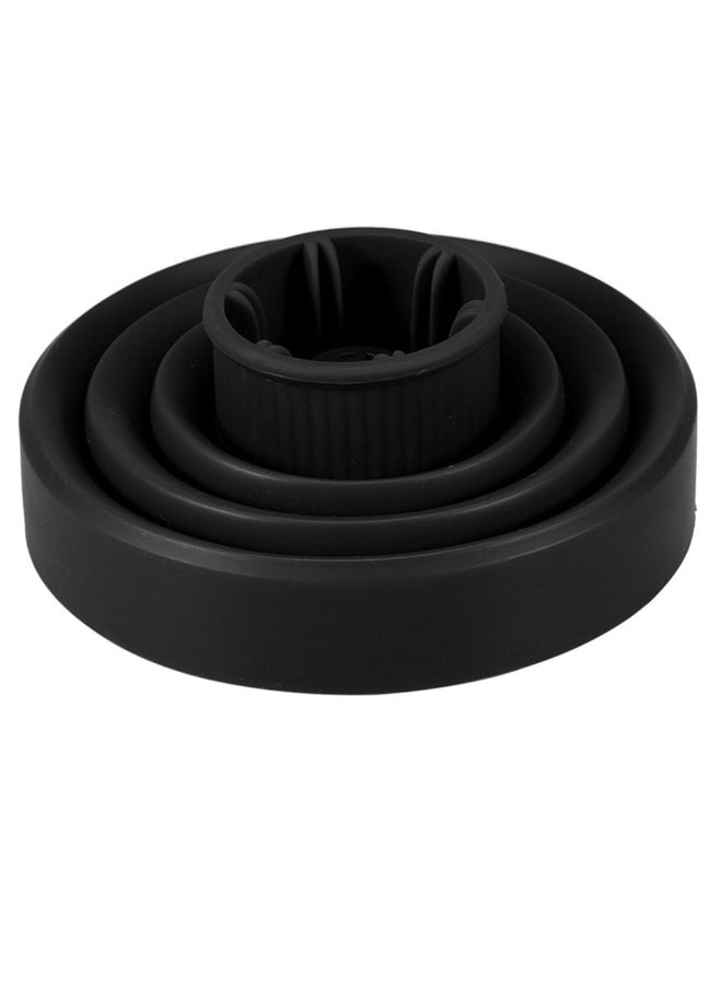 Hair Dryer Collapsible Storage Multifunction Diffuser Cover Black - Image 3