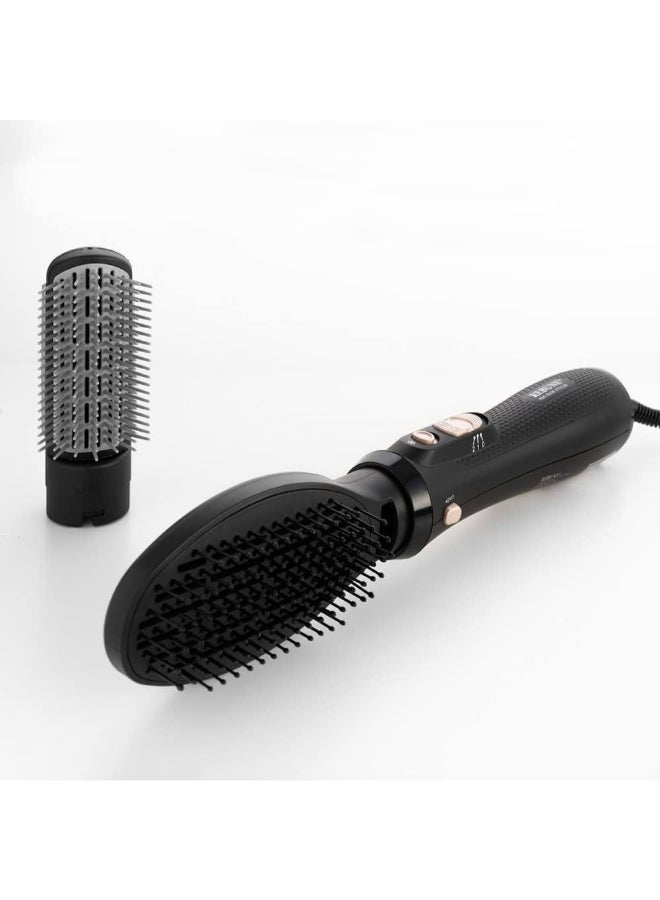 REBUNE Hair Styler With 2 Attachments 1000W Black - Image 4
