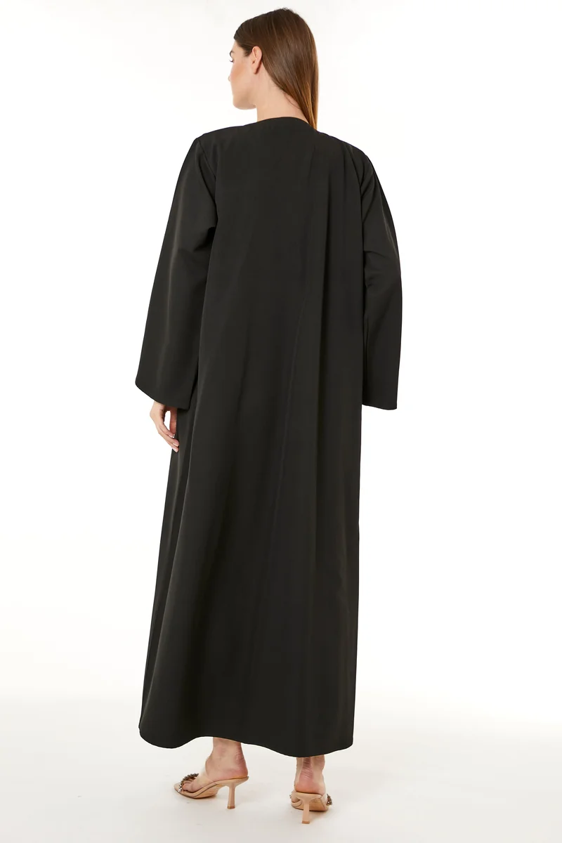 Moistreet  Embellished Flared Sleeve Abaya for Women | Best Price UAE