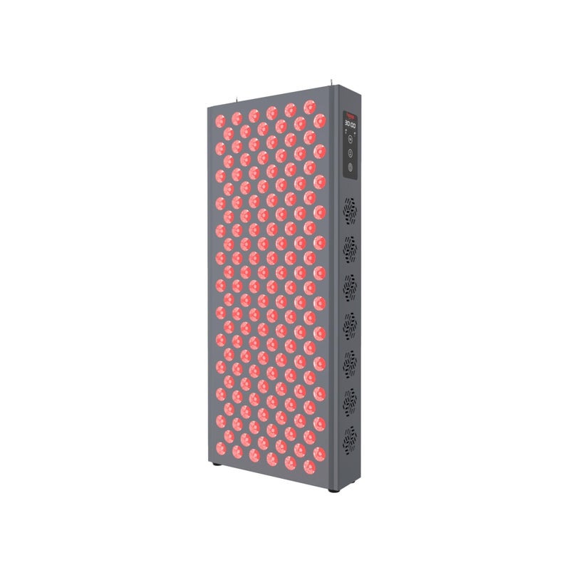 hooga Hooga Red Light Therapy Panel for Face and Body Red Near Infrared 150 Dual Chip LEDs Built in Timer Clinical Grade Flicker Free Device for Energy Pain Skin Recovery Performance