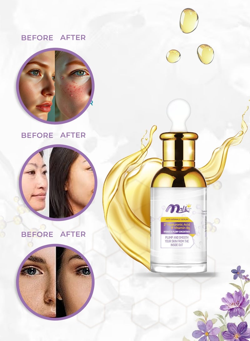 Malika Hyaluronic Acid 2% + Vitamin B5 Serum 30ml - Image 3