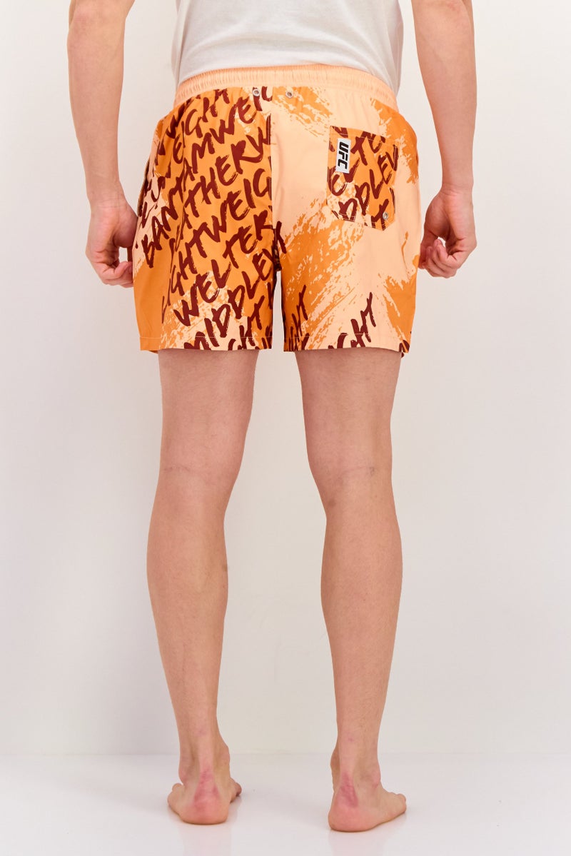 Ufc Men Allover Print  Board Shorts, Multicolor - Image 2