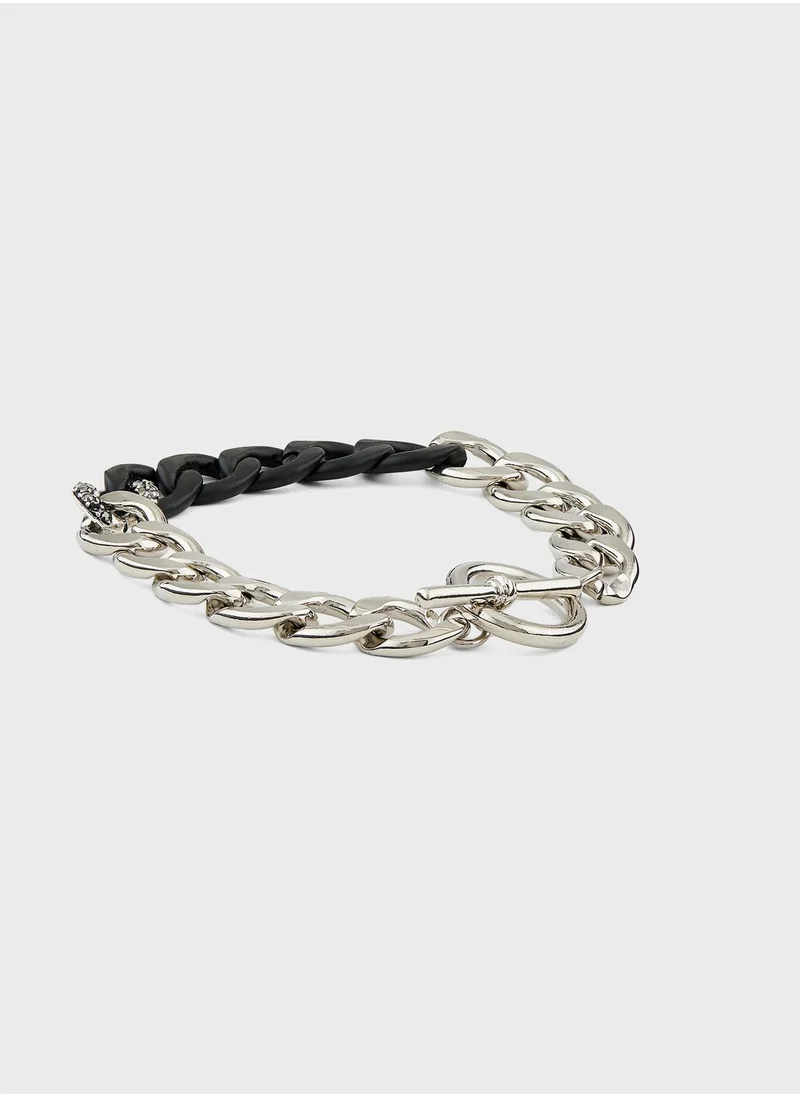 Seventy Five Chunky Contrast Color Chain Bracelet