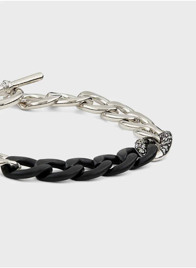Seventy Five Chunky Contrast Color Chain Bracelet