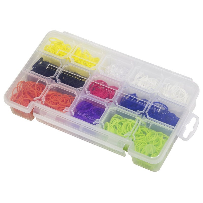 Akro-Mils 05705 Plastic Portable Parts Storage Case for Hardware and Crafts with Hinged Lid and 4 Adjustable Dividers, (8-3/8-Inch x 5-Inch x 1-5/8-Inch), Small, Clear - Image 4