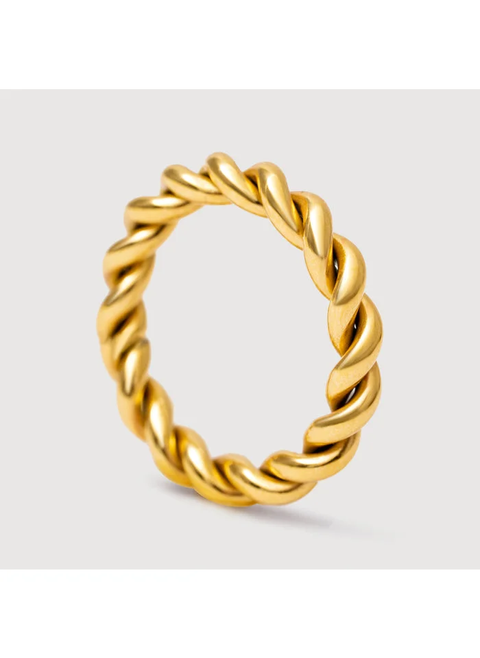 noya 18K Gold Plated Zora Twisted Ring