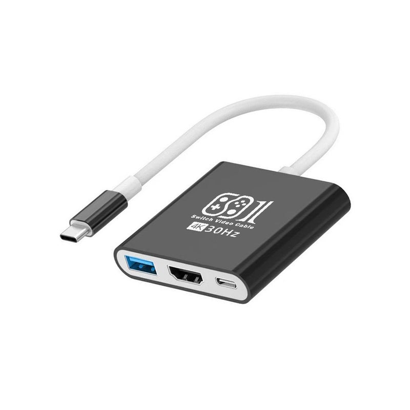 Switch 3-in-1 Docking Station for Phone, Tablet, and Gaming Console USB-C Video Converter 3in1 Expansion