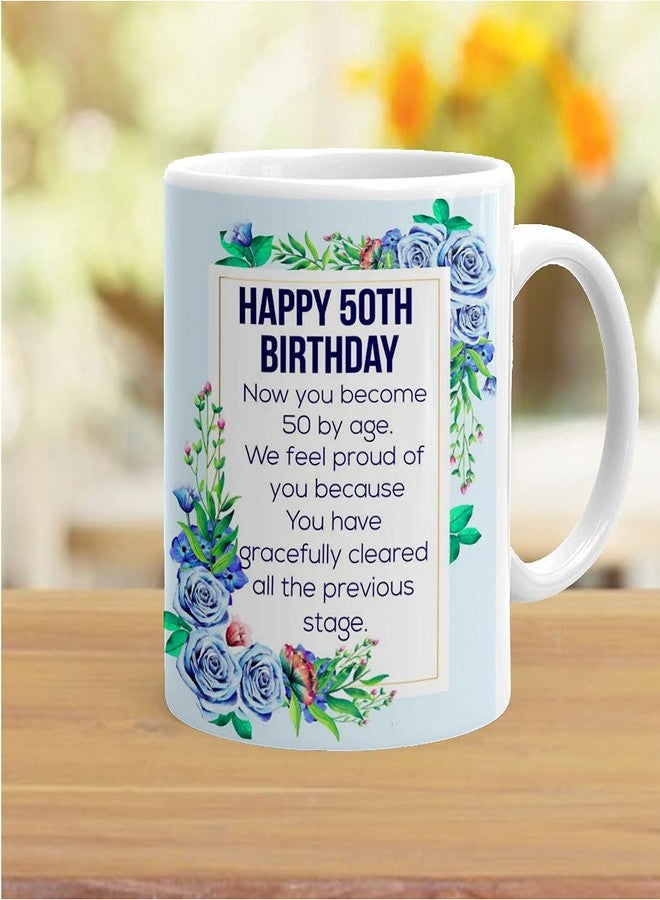 Khakee 50th Birthday Funny Quote Birthday Coffee Mug Gift Idea- Birthday Gift for Mens,Womens(PBD2103) - Image 2
