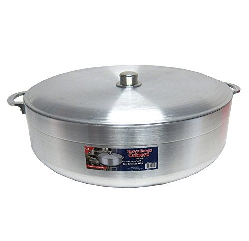 Uniware Heave Duty Aluminum Calderon/Pot with Aluminum Lid Cover, Silver (28.5 QT) - Image 3