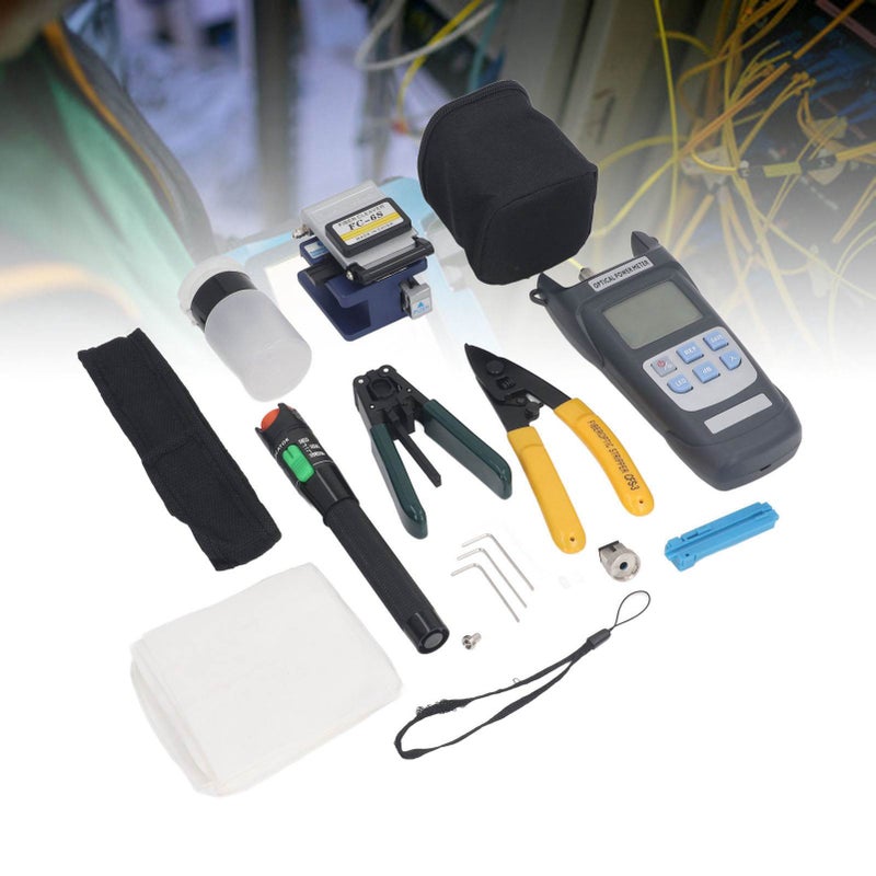 Optical Fiber Tool Kit Optical Power Meter Red Light Pen Stripper Set for Telecommunication FTTH Repair Maintenance - Image 2