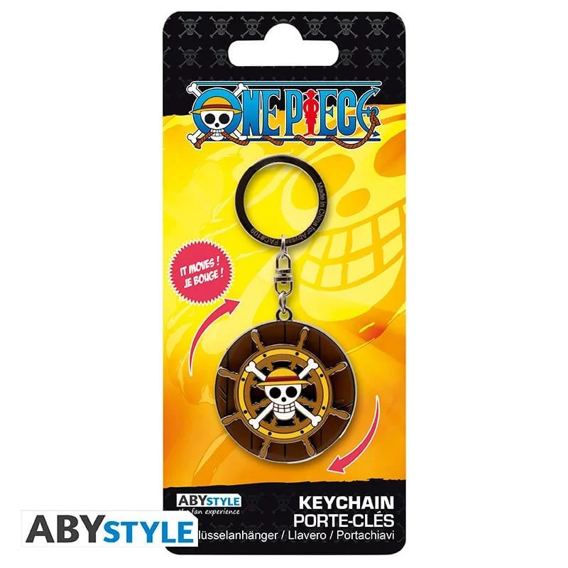 أبيستايل ABYSTYLE One Piece Thousand Sunny's Helm Moving Keychain