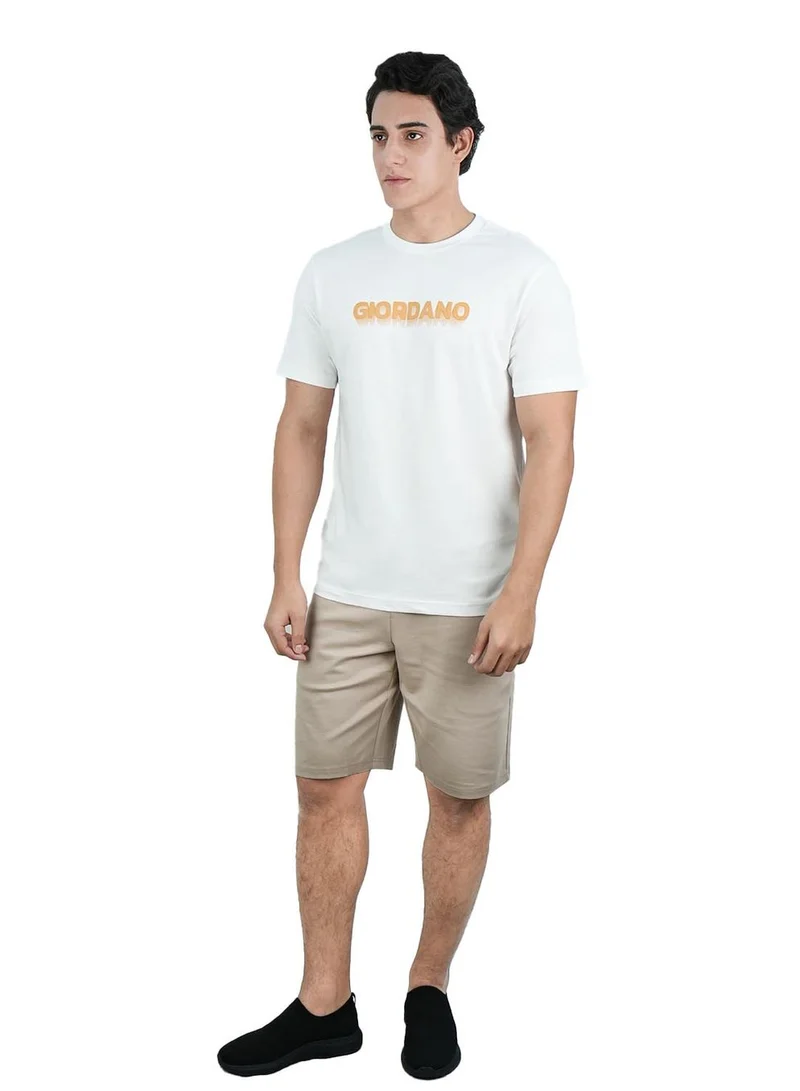 GIORDANO Men's Cotton Signature Print Tee