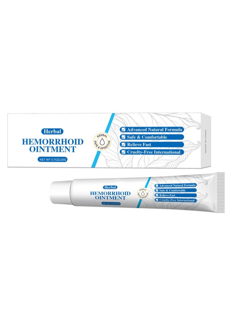 HEALMUSZ - Hemorrhoid Treatment All Natural Fast Relief Hemorrhoid Ointment Healing Formula,Herbal Hemorrhoid Cream 0.7 Oz/20g Tube - Image 1
