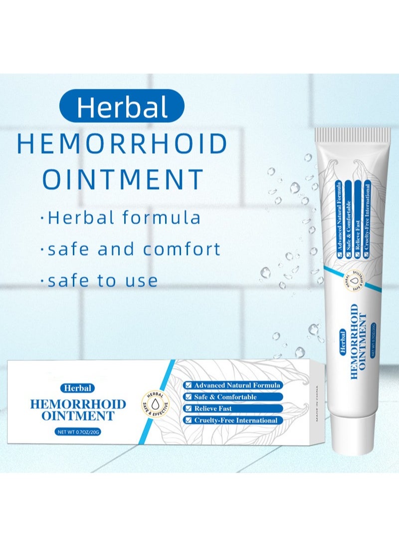HEALMUSZ - Hemorrhoid Treatment All Natural Fast Relief Hemorrhoid Ointment Healing Formula,Herbal Hemorrhoid Cream 0.7 Oz/20g Tube - Image 1