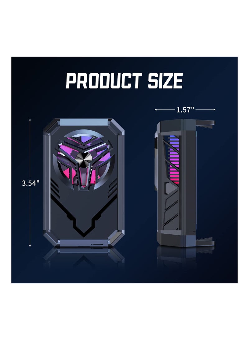 Phone Cooler, Semiconductor Radiator Keep Phone Cool and Fast, Phone Cooling Fan For Gaming Live Broadcast, 4-7.5inches for iPhone/Android Cellphone Cooler, Noiseless Portable Phone Cooling Case - Image 2