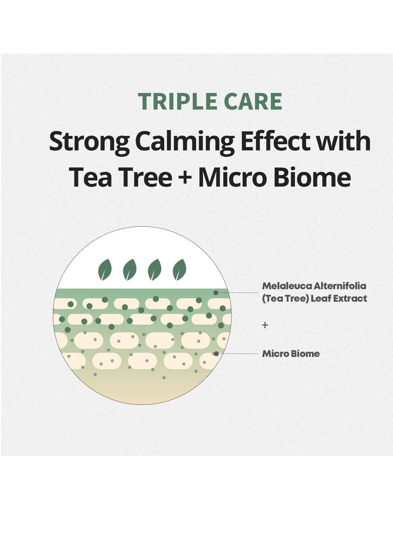 FARMSTAY - FARMSTAY TeaTree Biome Calming Acne Foam - Gentle Daily Facial Cleanser for Sensitive Skin, Korean Skin Care, Hydrating Facial Wash, Acne Free Cleansing Foam, for women & men, 6.08 Fl. Oz / 180ml - Image 1