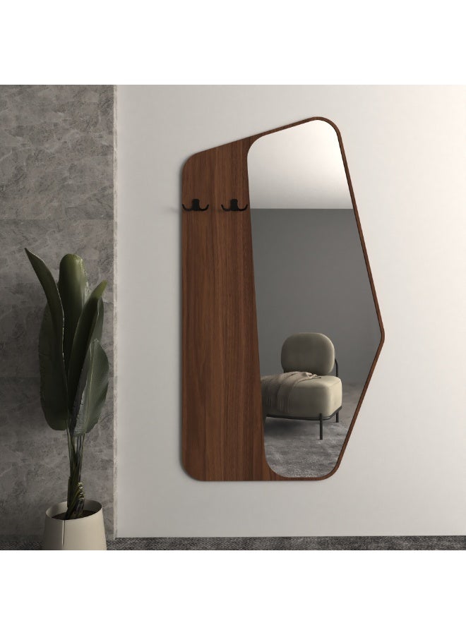 Marktna Modern mirror with clothes hangers