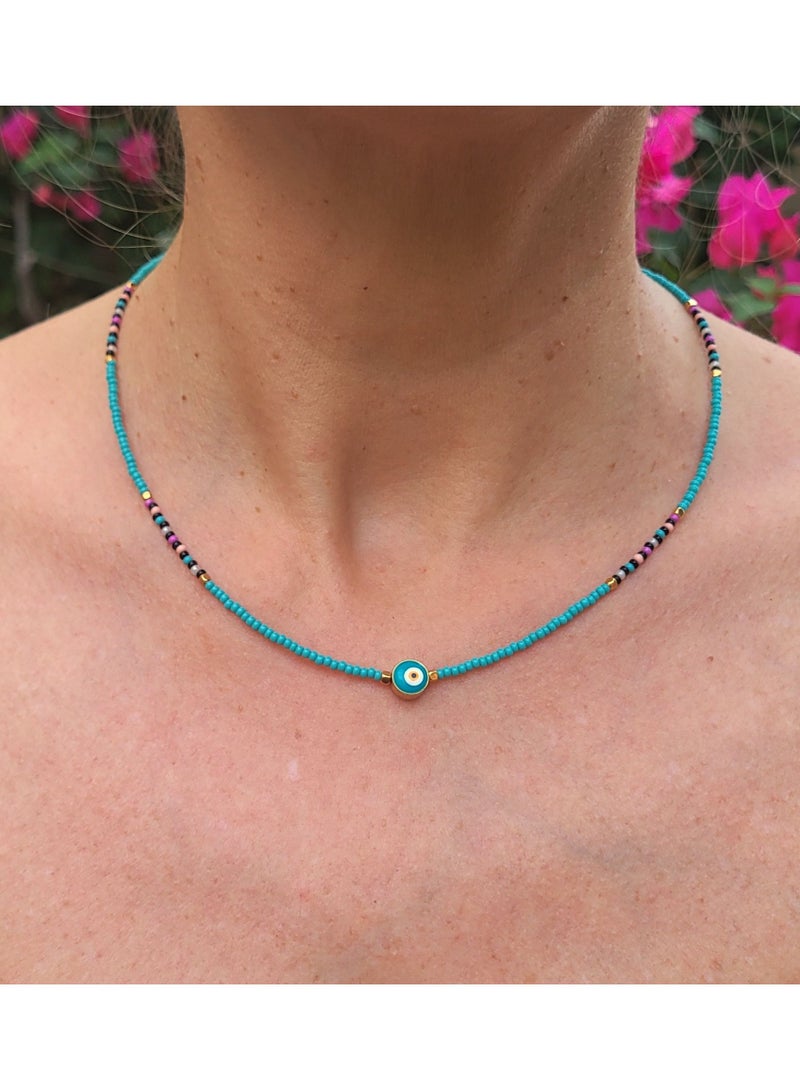 Alwan Necklace with Evil Eye - Image 3