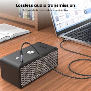 MOSWAG كابل MOSWAG USB C إلى 6.35 مم 1/4 بوصة TRS بطول 3.28 قدم/1 متر، محول صوت نوع C إلى كابل ستيريو 1/4 جاك AUX للهواتف، مكبر الصوت، سماعة الرأس، وحدة خلط (لا يدعم التسجيل) - Image 3