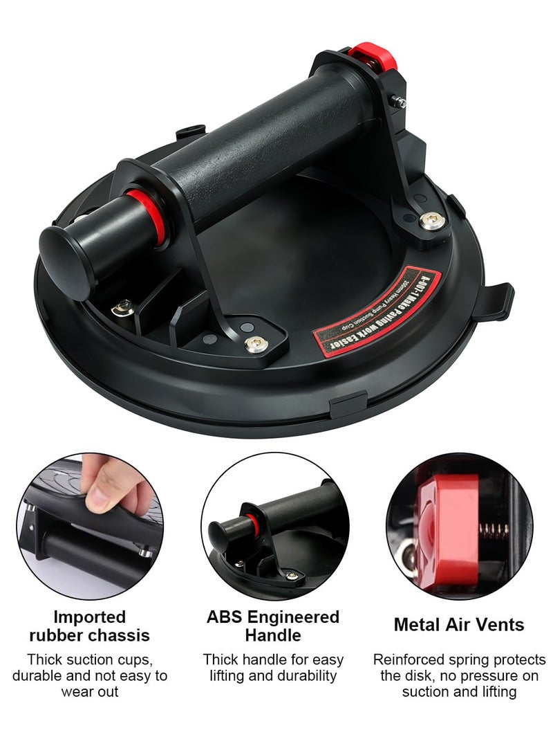 Generic Heavy-Duty 7.8 Inch Vacuum Suction Cup Glass Lifter with Anti-Slip Handle and Durable Rubber Pad for Smooth Surfaces  - Image 5