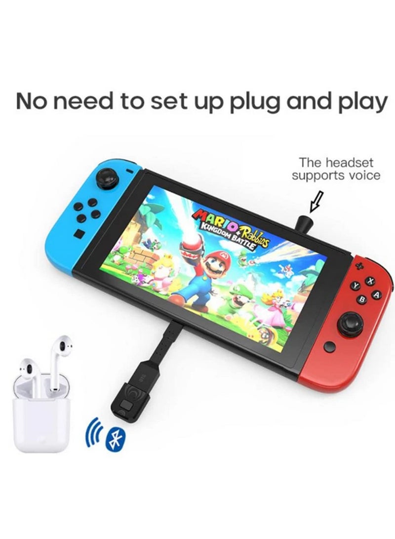 For PS5 Bluetooth Wireless Headset Adapter Transmitter for Playstation 5 PS4 Nintendo Switch and PC Gaming Support Wireless Bluetooth Audio Receiver Adapter - Image 2