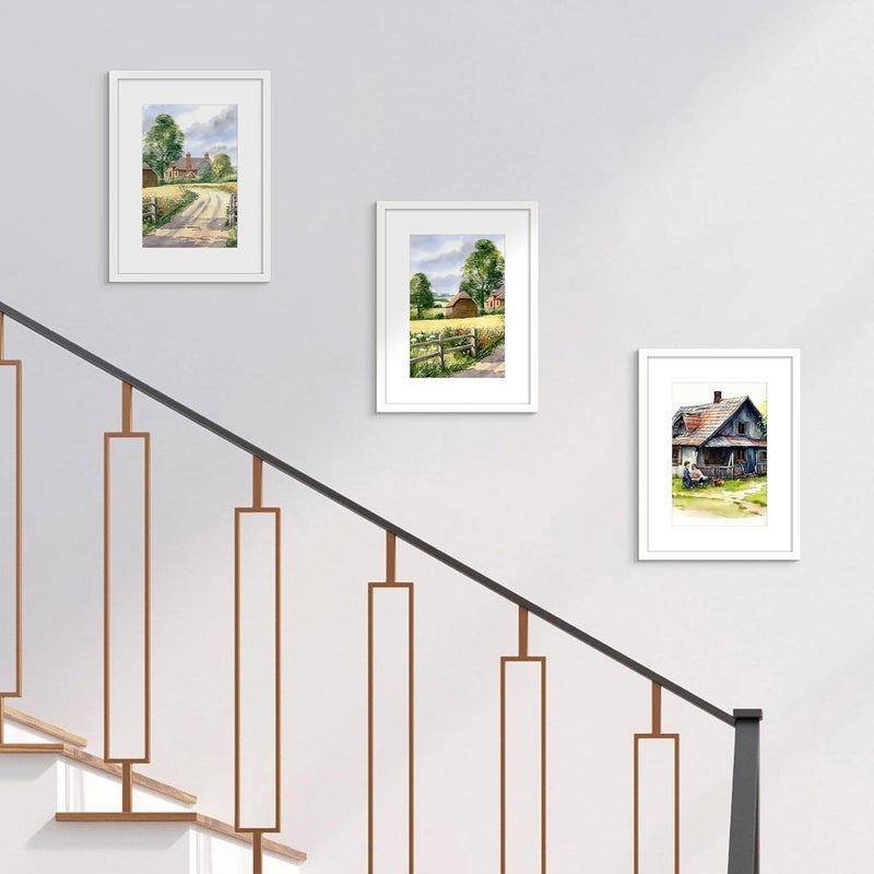 أبس سيمبلز أوبسيمبلز مجموعة من 3 إطارات صور 30 × 40 سم، إطار أبيض 40 × 30 سم، للصور، الصور، الملصقات، الألغاز - Image 5