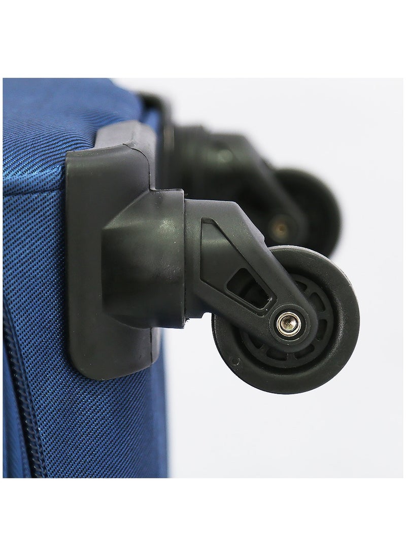 GIORDANO Giordano Softside  Luggage Trolley 3 PCS Set ,Blue  - Image 5