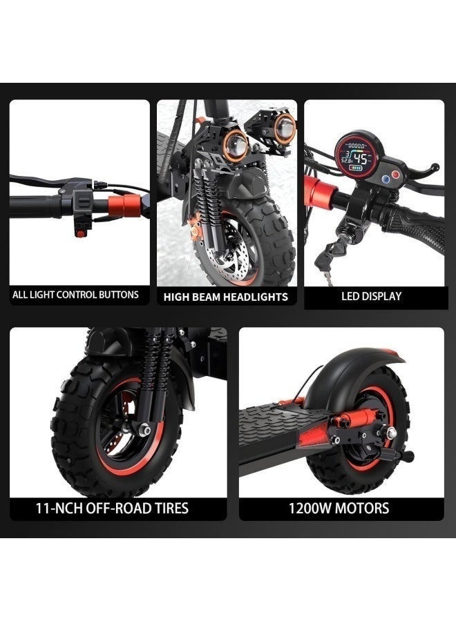 WAKYME Best Seller: Foldable Electric Scooter with Seat, 600W Powerful Motor, High-Capacity Battery, LCD Display & Dual Charging Ports – Perfect for Adults! - Image 2