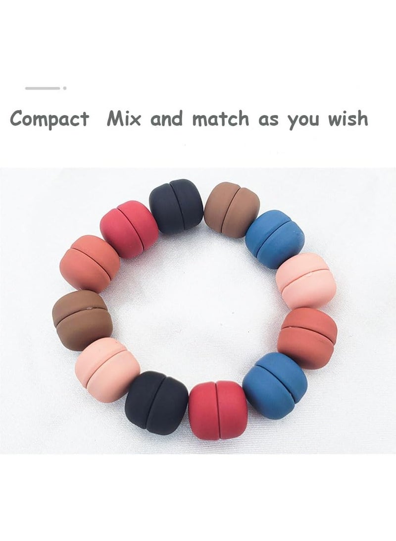 Hijab Magnetic Pins,8 Pcs Small Strongest Commercial Strength Colorful Scarf Pins Buttons for Women Multi-Use (Matte Style) - Image 3