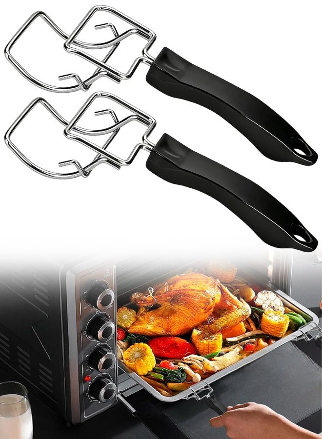 2 PCS Air Fryer Convection Toaster Oven Tray Extractor, Oven Tray Handle, Oven Rack Pull Tool, Grills Clip, Oven Clip, Be suitable For Air Fryer, Toaster Oven, Used To Quickly Remove - Image 1