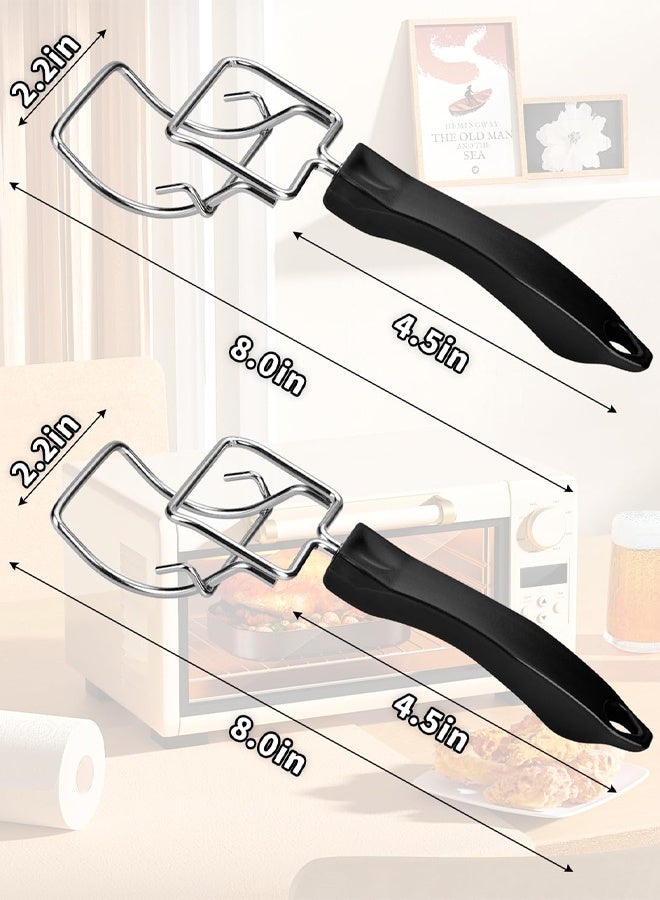 2 PCS Air Fryer Convection Toaster Oven Tray Extractor, Oven Tray Handle, Oven Rack Pull Tool, Grills Clip, Oven Clip, Be suitable For Air Fryer, Toaster Oven, Used To Quickly Remove - Image 2