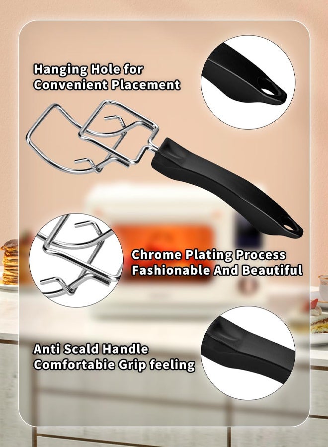 2 PCS Air Fryer Convection Toaster Oven Tray Extractor, Oven Tray Handle, Oven Rack Pull Tool, Grills Clip, Oven Clip, Be suitable For Air Fryer, Toaster Oven, Used To Quickly Remove - Image 3