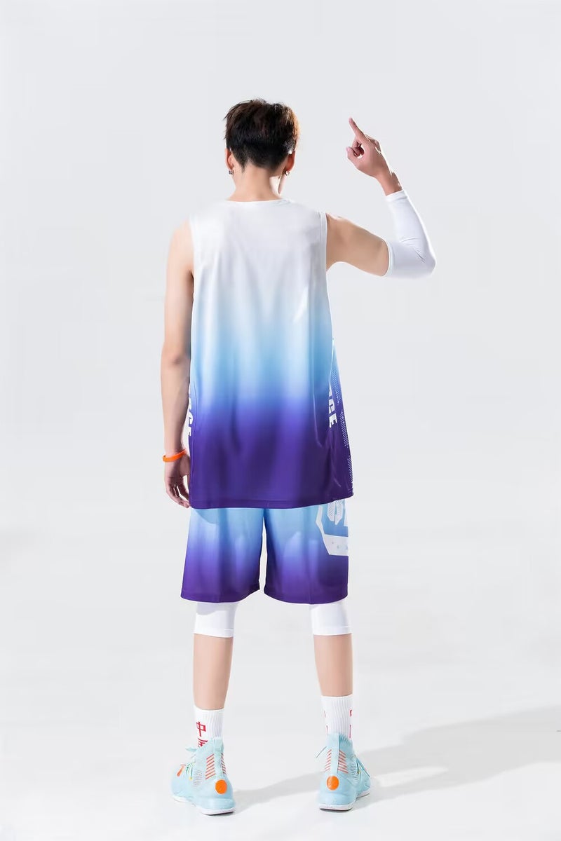 Speed Summer Sports College Student Competition Training Team Clothes New Basketball Clothes Suit Men'S And Women'S Adult Jersey - Image 1