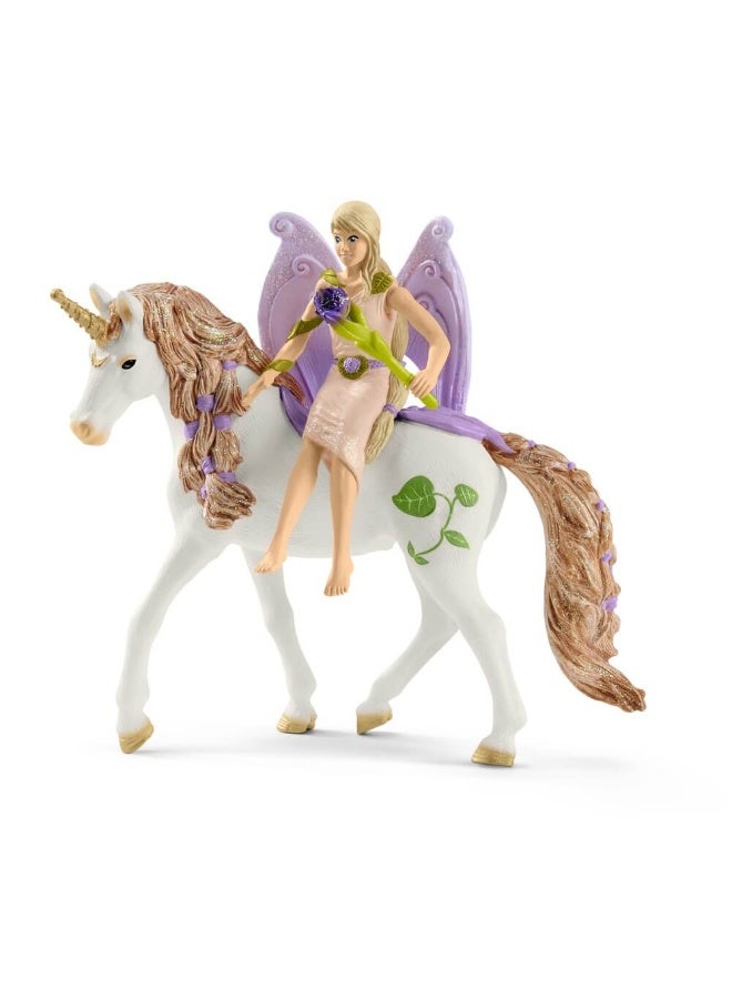 Schleich مجموعة اللعب من شلايش بايالا منزل الزهور المتلألئة مع اليونيكورن - Image 3