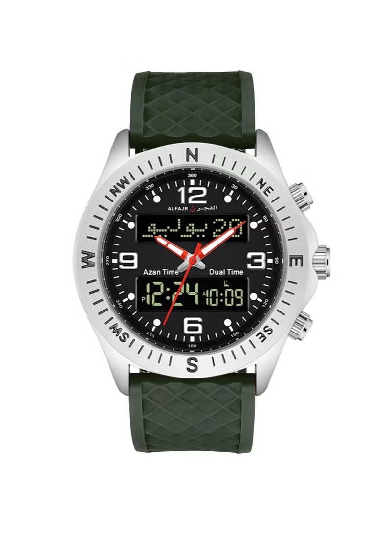 الفجر ساعة رقمية مقاومة للماء WH-24S-GREEN - Image 1