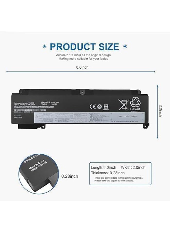 Terabyte Battery Compatible for Le.novo ThinkPad T460S T470S Series SB10J79003 01AV405 01AV462 00HW024 00HW025 00HW038 01AV407 01AV408 J79002 SB10K97605 SB10F46462 SB10F46476 11 - Image 3