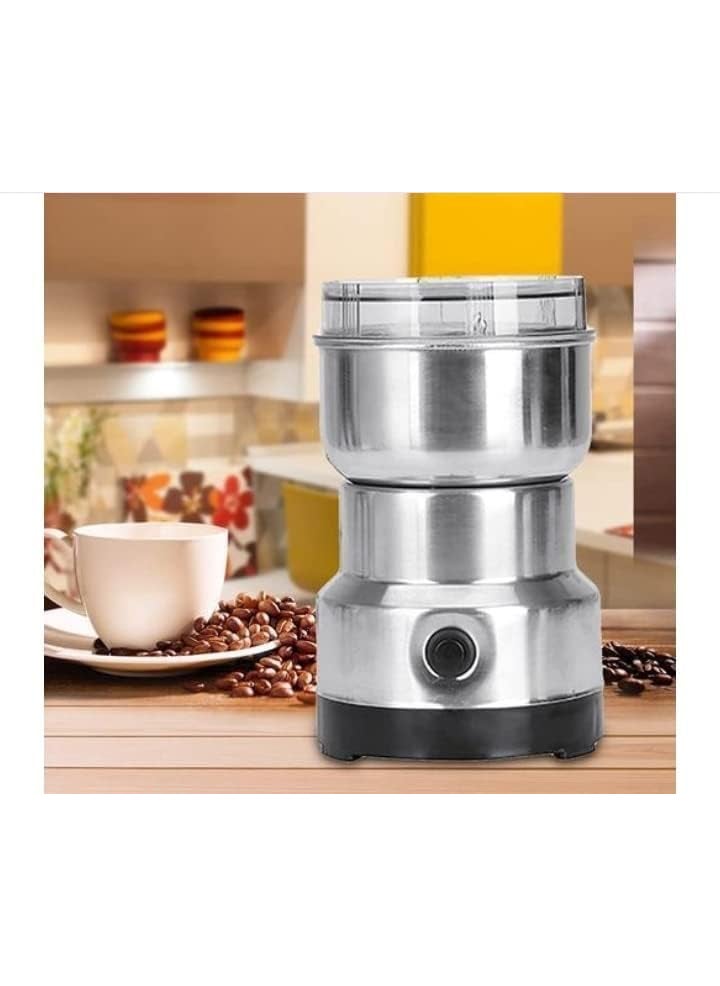 ADAKASI ADAKASI Small Food GrinderPortable Whole Coffee Bean Seasonings Spices Mill Powder Machine for Stainless Steel  - Image 1