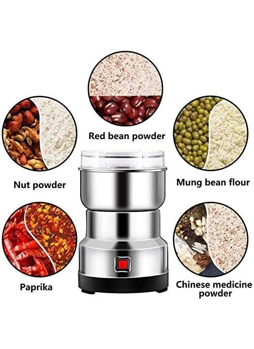 ADAKASI ADAKASI Small Food GrinderPortable Whole Coffee Bean Seasonings Spices Mill Powder Machine for Stainless Steel  - Image 2