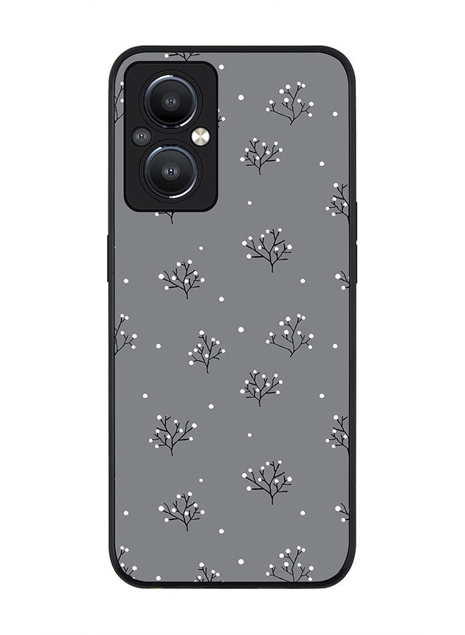 Stylizedd Rugged Black edge case for OnePlus Nord N20 5G Slim fit Soft Case Flexible Rubber Edges Anti Drop TPU Gel Thin Cover - Winter Splinter - Image 1