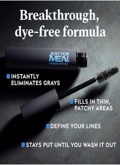 Just For Men 1-Day temporary Color for Beard and Eyebrows, up to 30 Applications,Black  - Image 4