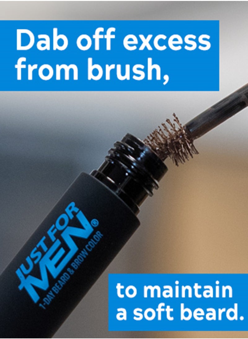 Just For Men - 1-Day temporary Color for Beard and Eyebrows, up to 30 Applications,Black - Image 1