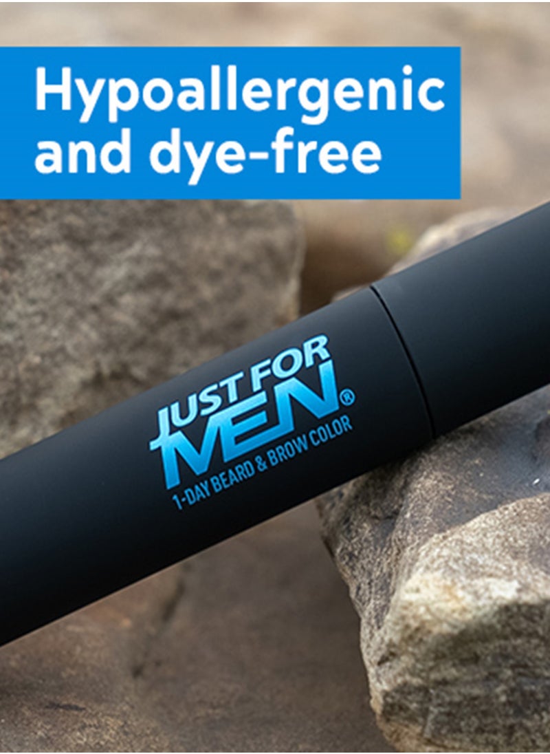 Just For Men - 1-Day temporary Color for Beard and Eyebrows, up to 30 Applications,Black - Image 1