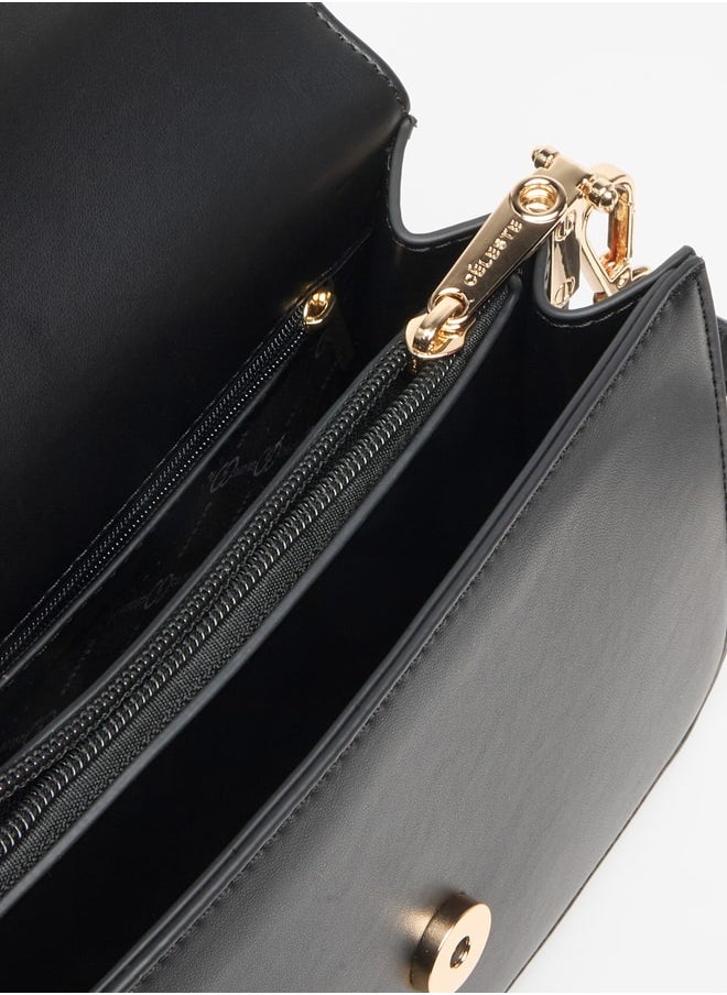 Celeste Embellished Crossbody Bag with Adjustable Strap  - Image 4