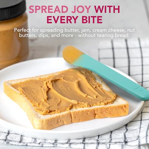 Joie Spreaders Set, Reusable Plastic Knives, Strong and Durable, Ideal for Butter, Jelly, Cream Cheese and Nut Butter, Handy Kitchen Tool, BPA-Free, Assorted Colors, 4 Count - Image 2