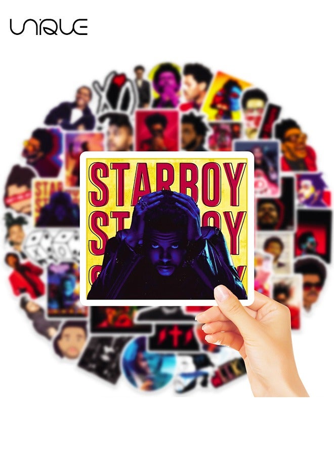 Unique 50PCS European and American Star Singer Stickers，Vinyl Waterproof Stickers for Water Bottles Laptop Phone Computer Guitar, Gifts for Teens, Girls, Fans  - Image 4