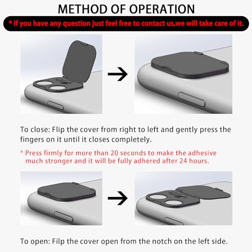 EYSOFT Privacy Cover Compatible for iPhone 14 Pro/14 Pro Max with Front Camera Cover,Protect Privacy and Security But Not Affect Facial Recognition（2Pack） - Image 2