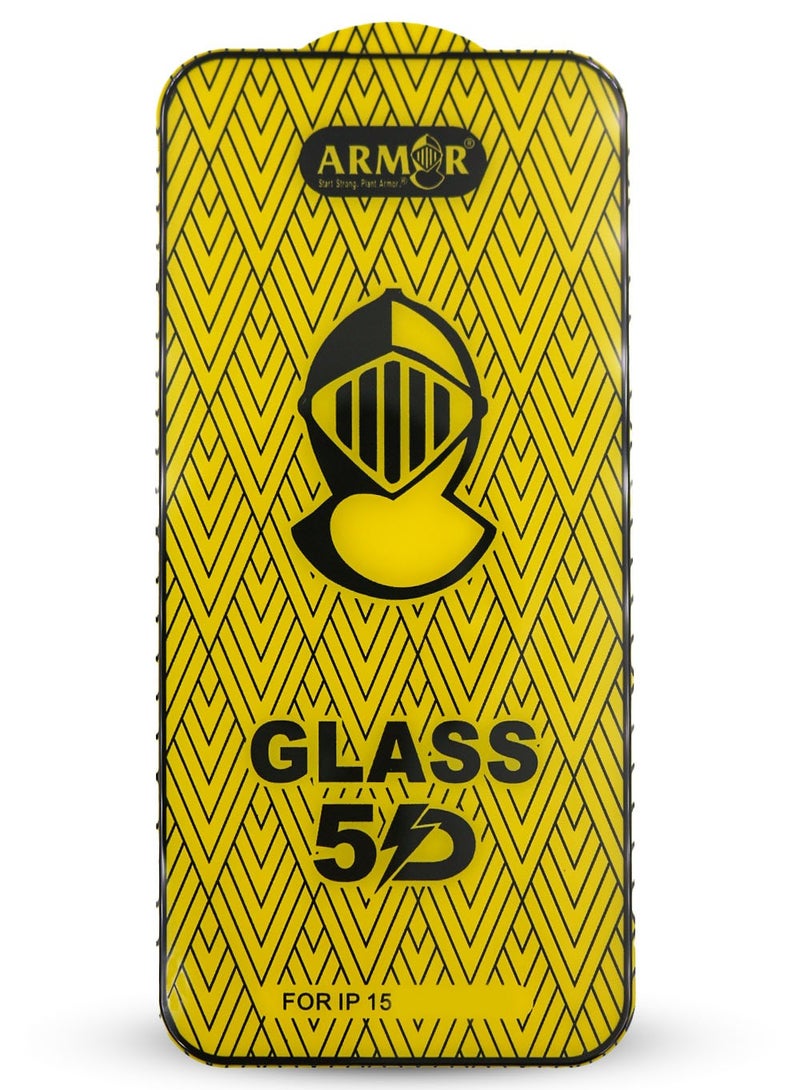 آرمور لاصقة حماية للشاشة من الزجاج المقوى لهاتف أبل آيفون 15 - Image 2