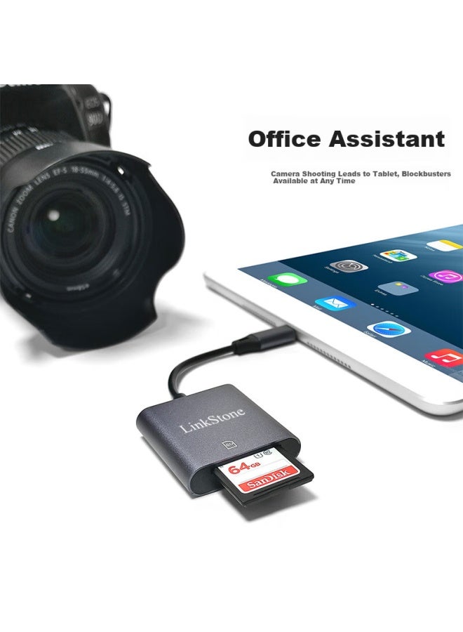 Linkstone Liantuo Apple Phone Card Reader, Sd Card Storage Card, Camera, Iphone External Tf Memory Card, Lightning Interface, Card Insertion, Transfer And Conversion - Image 2