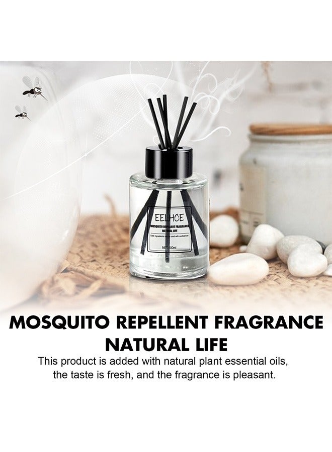 Flower Reed Diffuser with Incense Diffuser Sticks Luxury Elegant Odor Eliminator Air Freshener with Aromatherapy Essential Oil for Car Home Office Bedroom Gift 100ml