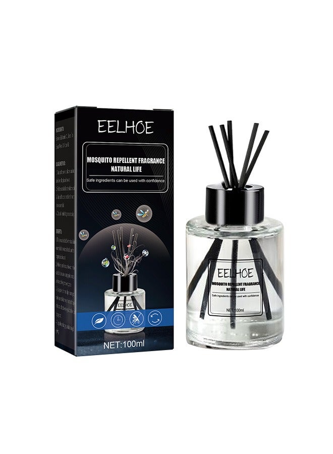 Flower Reed Diffuser with Incense Diffuser Sticks Luxury Elegant Odor Eliminator Air Freshener with Aromatherapy Essential Oil for Car Home Office Bedroom Gift 100ml